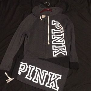 Sweat suit from pink